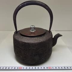 龍文堂 銀象嵌 銀摘 鉄瓶 1978g トヒカヒ 東さ8-0402① - メルカリ