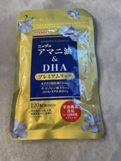新品　ニップン アマニ油 & DHA プレミアムリッチ 120粒のサムネイル