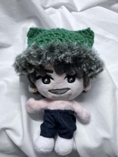 ストぬい　ぬい服　猫耳帽子　緑　15cmのサムネイル