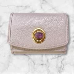 HASHIBAMI 財布 ミニウォレット 天然石 ハシバミ ライトラベンダー