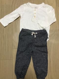 値下げ☆ baby スウェットパンツ ロンパースのサムネイル
