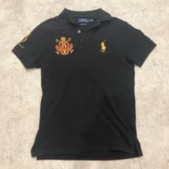 Ralph Lauren ビッグポニー ポロシャツswag 短丈 ブラック - メルカリ