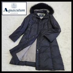 【訳あり美品】アクアスキュータム 黄金比 3WAY ダウンコート フード ファー 訳あり美品】アクアスキュータム 黄金比 3WAY ダウンコート フード
