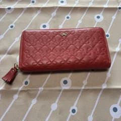 Anya Hindmarch 長財布 レッド リボン柄のサムネイル