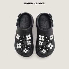 SMFK X CROCS BAE クロッグ ブラック グリッター