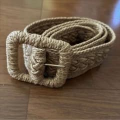 麻　ベルト　未使用のサムネイル