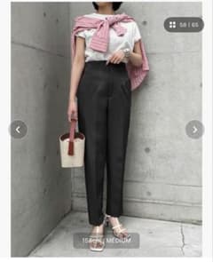 Re:EDIT ツイルハイウエストダーツパンツ S ブラック