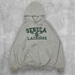 00s Champion パーカー グレー 2XL ビッグシルエット ラクロス