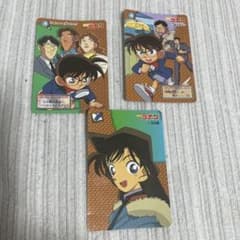 【レア】名探偵コナン 探偵クイズ カード 1996年当時物　21枚 名探偵コナン カード3枚セット 1996年製 - メルカリ