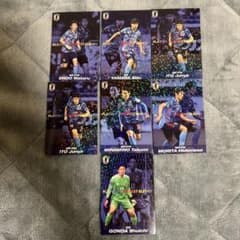 サッカー日本代表チップス レアカード セット - メルカリ