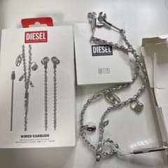 DIESELチェーンデザイン有線イヤホン - メルカリ