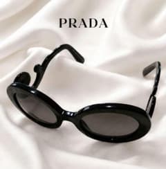 PRADA プラダ サングラス バタフライ ミニマルバロック ブラック hyde プラダ ミニマルバロック サングラス HYDE 着用モデル 黒 希少 - メルカリ
