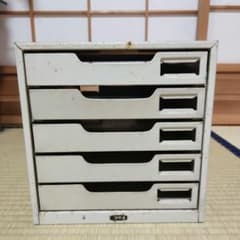 【美品】ヴィンテージ コクヨ 5段 レトロ スチール レターケース 昭和レトロ ☆KOKUYO☆シャッター式スチール棚/5段レターケース/書類ケース