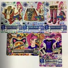 アイカツカード スイングロックと初音ミクコラボ　8枚セット アイカツ カード5枚 スイングロック クール 音城セイラ ノーマル レア