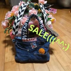 デニムリメイク トートバッグ ハンドメイドのサムネイル