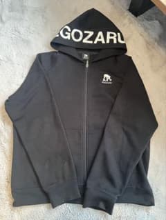 EGOZARU ブラック ジッパーパーカー Lのサムネイル