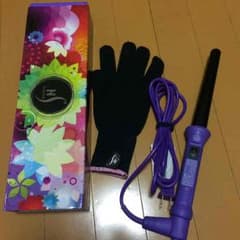 クリップレスカーリングアイロン パープルのサムネイル
