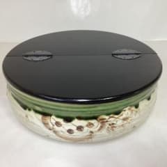 平水指 織部 割蓋付 五陶 紙箱入 茶道具 古物品 - メルカリ