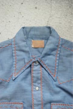 70s USA製 Sears WESTERN WEAR ウエスタンシャツのサムネイル