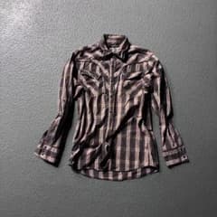 Semantic Design Plaid Western Shirt お兄系のサムネイル