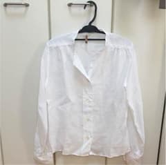 麻 ブラウス 長袖のサムネイル