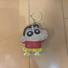 【美品】クレヨンしんちゃん ラインストーン キーホルダーのサムネイル