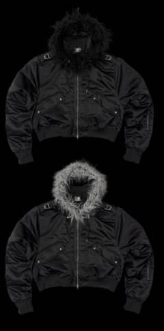 Rosenkreuz CROPPED 2WAY FURHOOD MA-1 グレー - メルカリ
