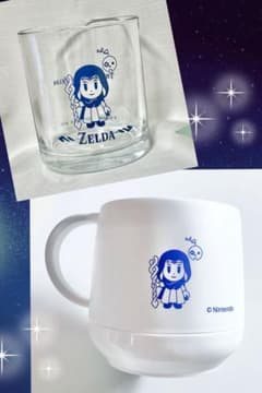 ゼルダ☆プラサーモカフェマグ＆グラスセット