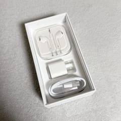 未使用 アップル iPhone6 付属品 イヤホン 充電ケーブル アダプターのサムネイル