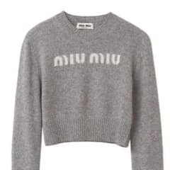 miumiu ミュウミュウ クロップドニット ウールxカシミヤ セーター