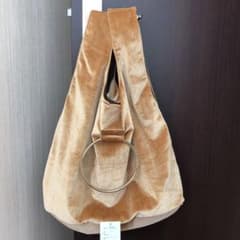 値下げ！ベロア  トートバッグのサムネイル