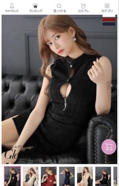 ブラック タイトフィット ドレスのサムネイル