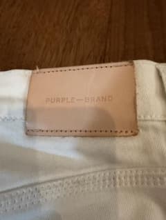 size 29 PURPLE-BRAND ホワイト スリムフィットデニム - メルカリ