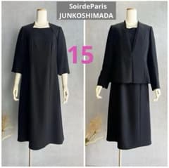 ソワールSoirdeParisジュンコシマダフォーマルアンサンブル2XL 15号
