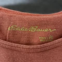 Eddie Bauer 半袖Tシャツ 花柄 オレンジ レディース PLのサムネイル