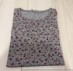 Mademoiselle NON NON 花柄 半袖Tシャツ グレーのサムネイル