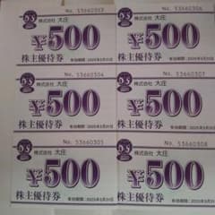 大庄株主ご優待ご飲食券のサムネイル