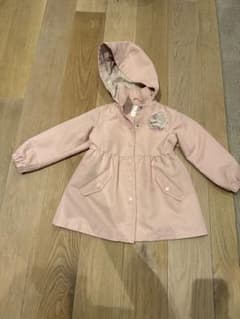 NEXT キッズ ピンク 撥水ジャケット 花柄裏地のサムネイル