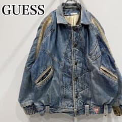 希少GUESS デニム ボンバージャケット 80s 90s USA XSサイズ - メルカリ