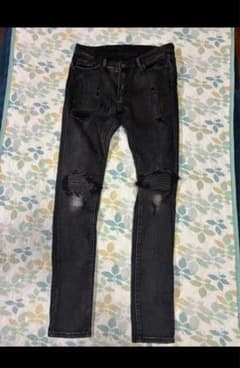 mnmlダメージスキニーslimfit 32インチ　drip mnmlダメージスキニーslimfit 32インチ drip - メルカリ