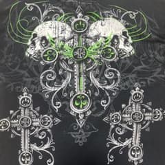 【Y2K】SKULL GRAPHIC T-shirt スカルグラフィックsk8のサムネイル