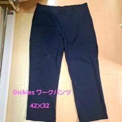 Dickies ネイビー ワークパンツ 42x32のサムネイル