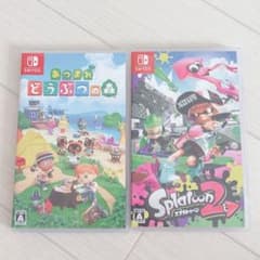 Switchソフト まとめ売り あつ森 スプラ2 - メルカリ