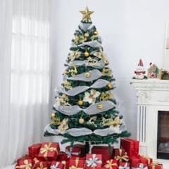 クリスマスツリー 180cm セット 枝数600本 LED リボン 日本語取説付