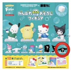 がんばれおそうじフィギュア　シークレットC シナモロール 激落ちくん✕サンリオのサムネイル
