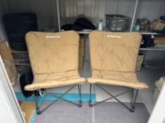 KingCamp アウトドアチェア 折りたたみ式 ベージュ カーキ 2脚セット