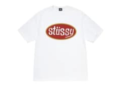 Stüssy Oval Logo Tシャツ ホワイト 夏服のサムネイル