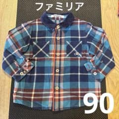 familiar チェック柄シャツ 90サイズ - メルカリ
