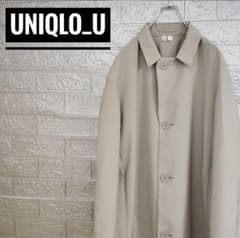 ユニクロユーUNIQLO U古着薄手チェスターコートS　ポリエステル