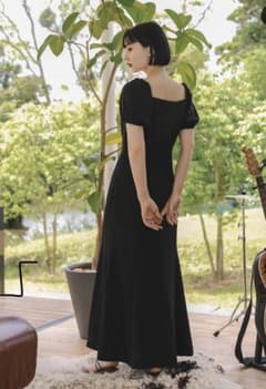 sheer ブラックフリルワンピース　今月まで掲載のサムネイル